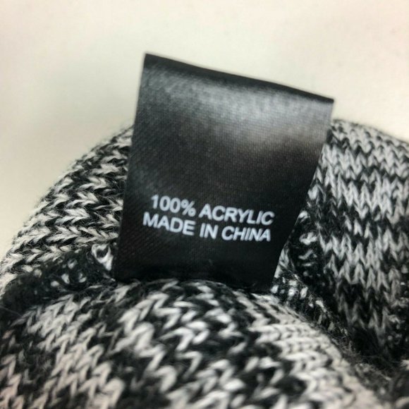 Chicago Blackhawks Zephyr NHL Logo Embroidered Beanie Knit Hat Hockey Gray Black - Picture 5 of 10